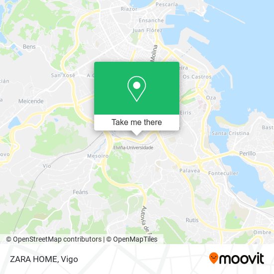 mapa ZARA HOME