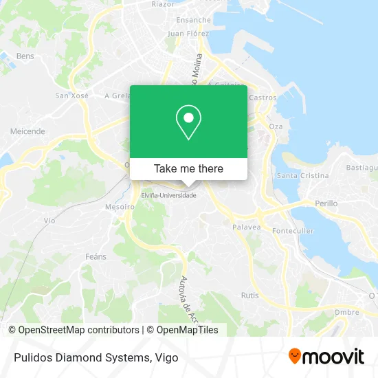 Pulidos Diamond Systems map