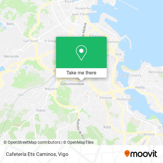 Cafetería Ets Caminos map