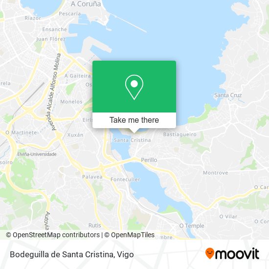 Bodeguilla de Santa Cristina map