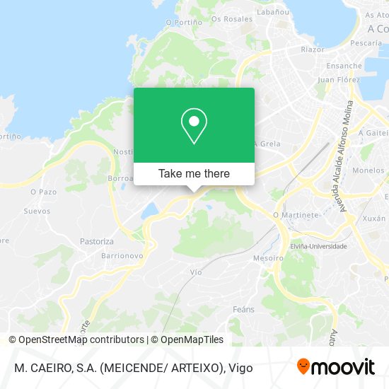 M. CAEIRO, S.A. (MEICENDE/ ARTEIXO) map