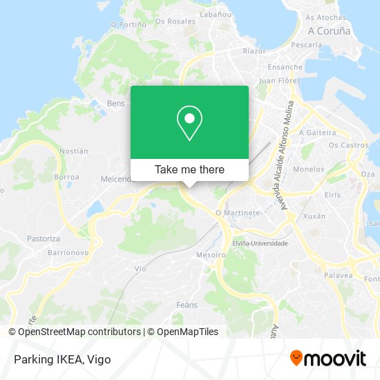 Parking IKEA map