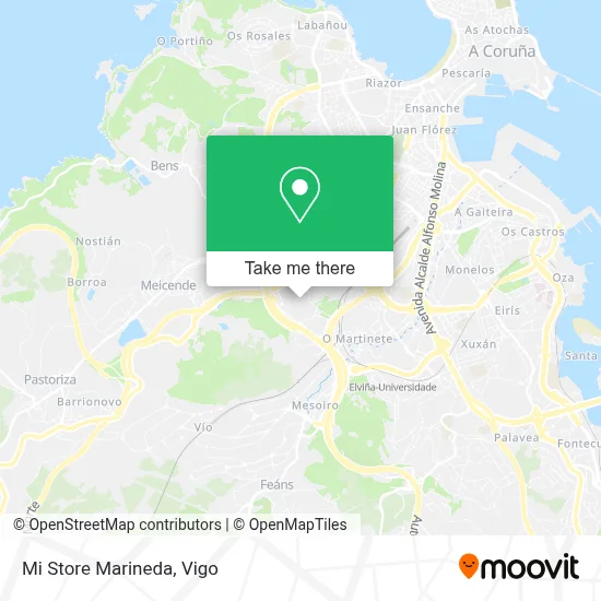 Mi Store Marineda map
