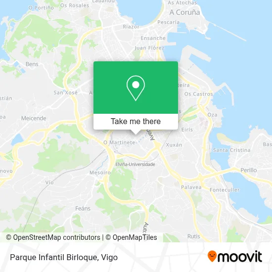 Parque Infantil Birloque map