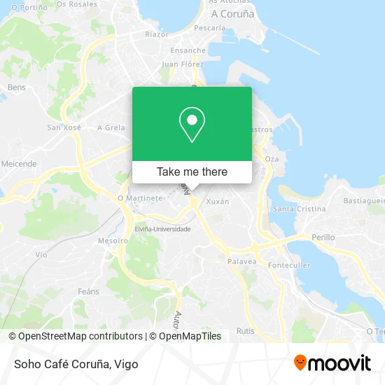Soho Café Coruña map