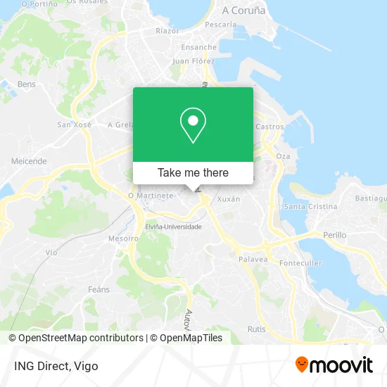 ING Direct map