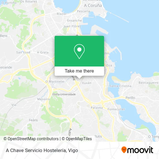 A Chave Servicio Hostelería map