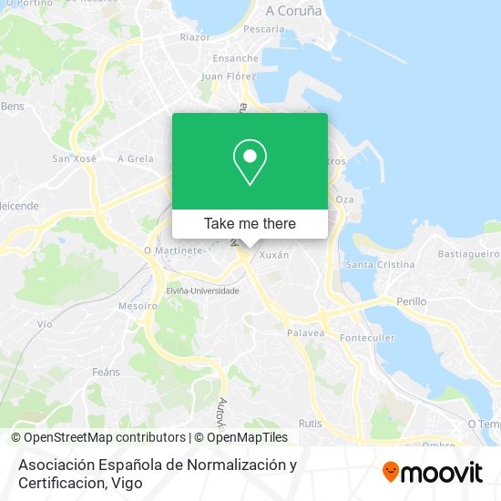 Asociación Española de Normalización y Certificacion map