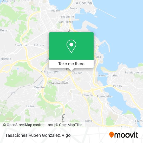 Tasaciones Rubén González map