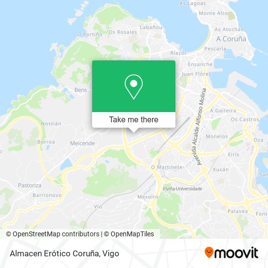 Almacen Erótico Coruña map