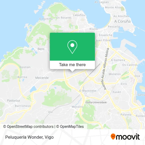 Peluquería Wonder map