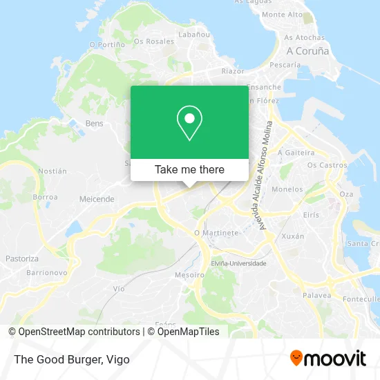 The Good Burger map