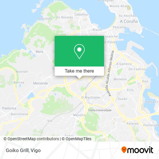 Goiko Grill map