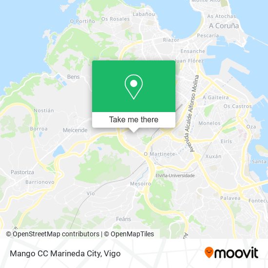 mapa Mango CC Marineda City