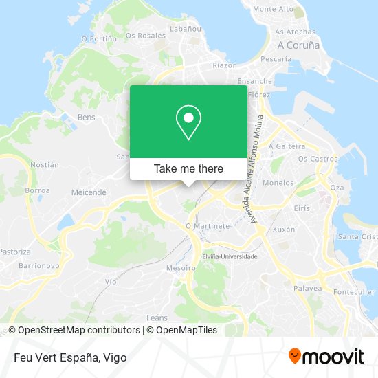 Feu Vert España map