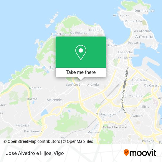 José Alvedro e Hijos map