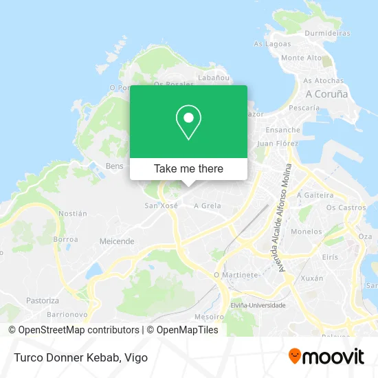 Turco Donner Kebab map