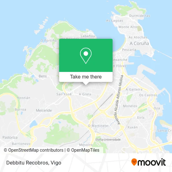 Debbitu Recobros map