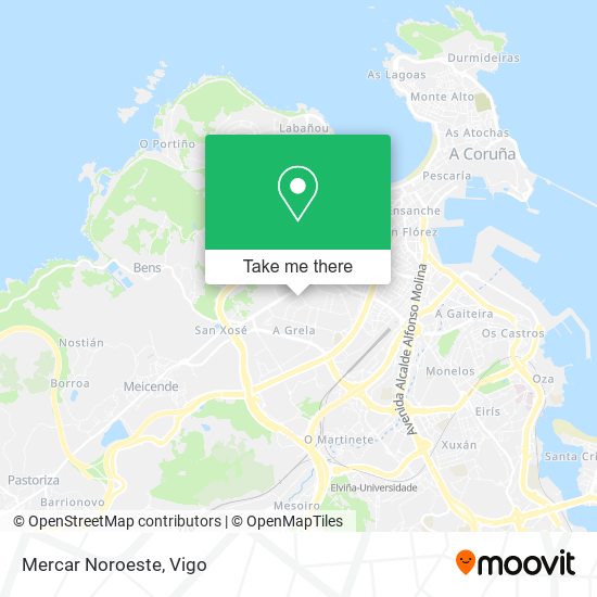 Mercar Noroeste map