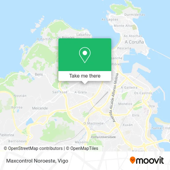 Maxcontrol Noroeste map