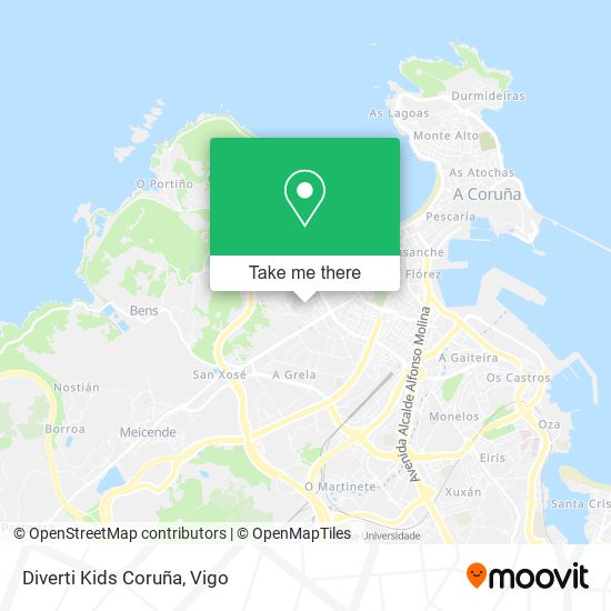 Diverti Kids Coruña map