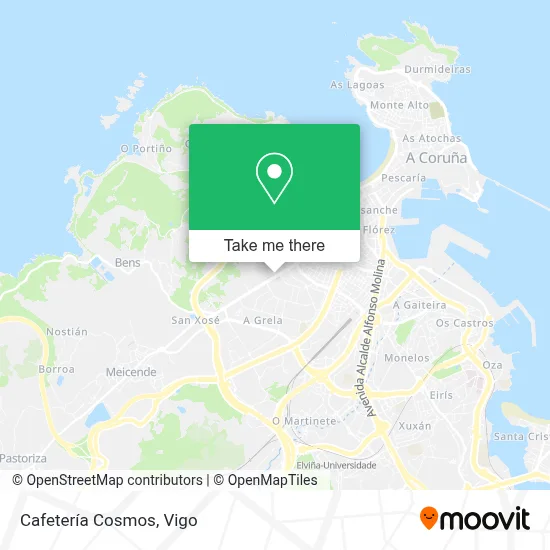 Cafetería Cosmos map