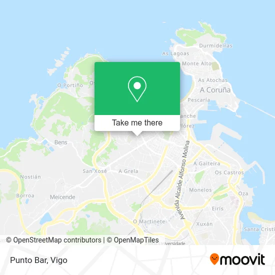 Punto Bar map