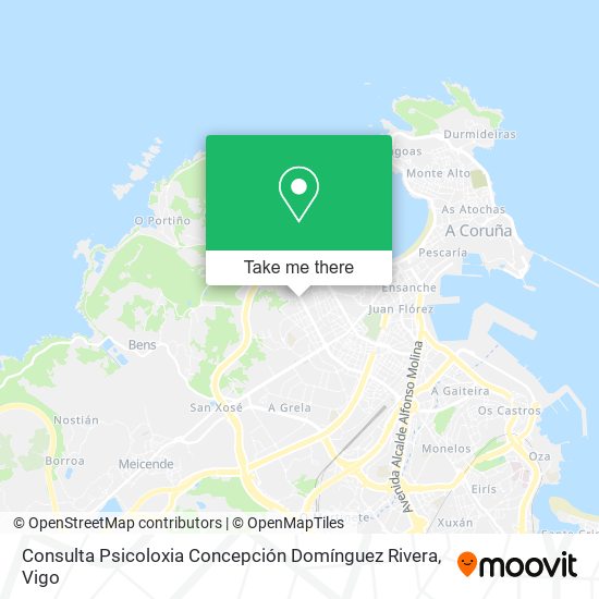Consulta Psicoloxia Concepción Domínguez Rivera map