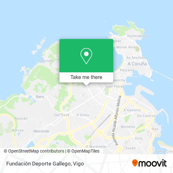 Fundación Deporte Gallego map