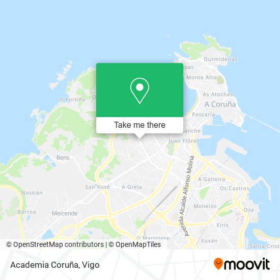mapa Academia Coruña