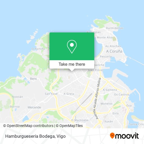 Hamburguesería Bodega map