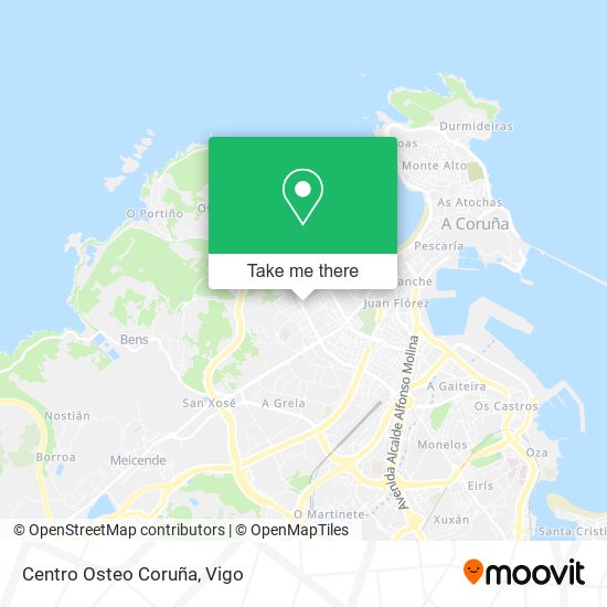 Centro Osteo Coruña map