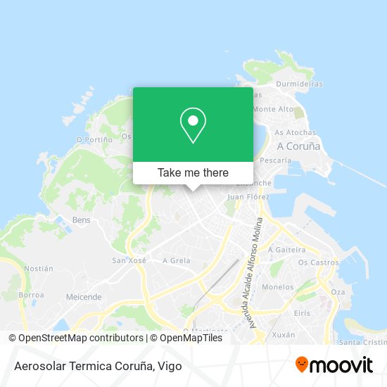 mapa Aerosolar Termica Coruña