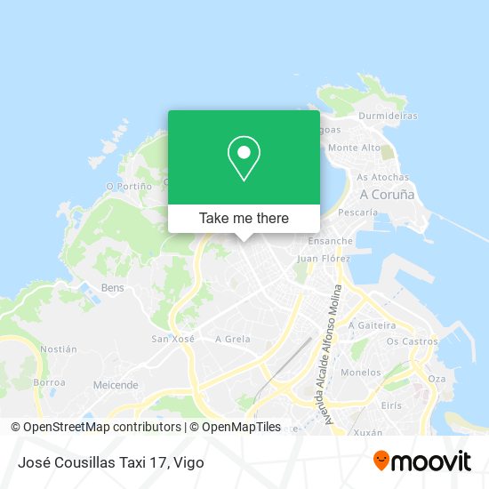 José Cousillas Taxi 17 map