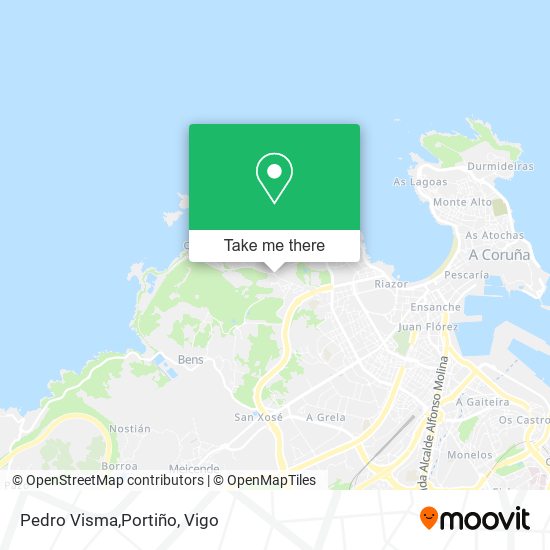 Pedro Visma,Portiño map