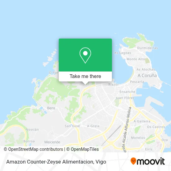 Amazon Counter-Zeyse Alimentacion map