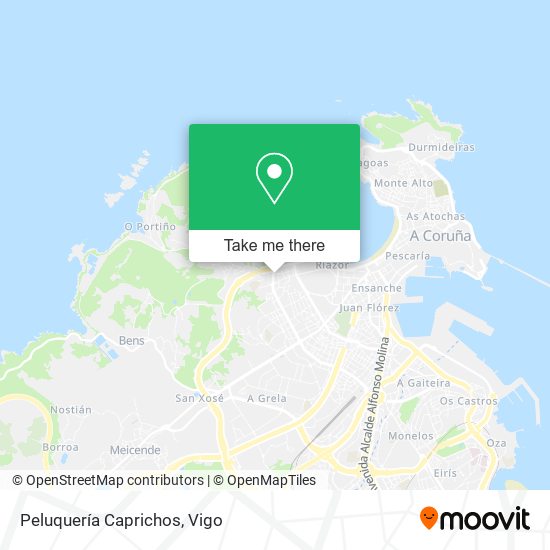 Peluquería Caprichos map