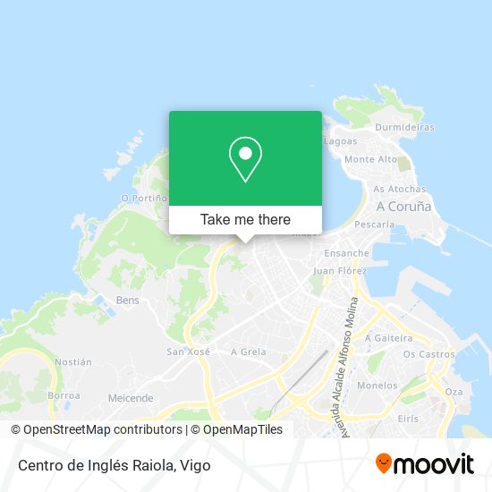 Centro de Inglés Raiola map