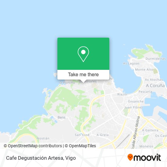 Cafe Degustación Artesa map
