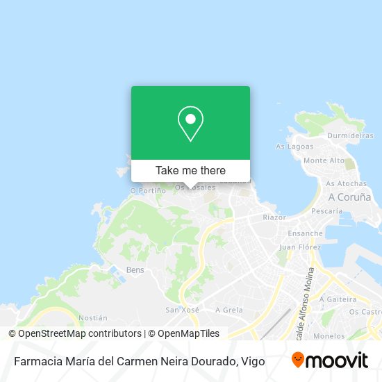 mapa Farmacia María del Carmen Neira Dourado