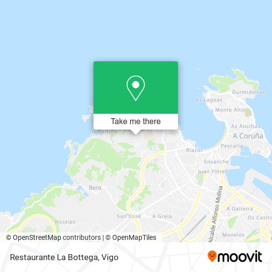 mapa Restaurante La Bottega
