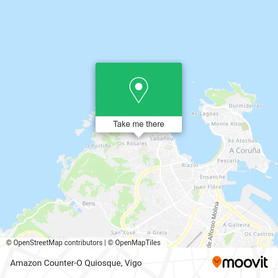 Amazon Counter-O Quiosque map