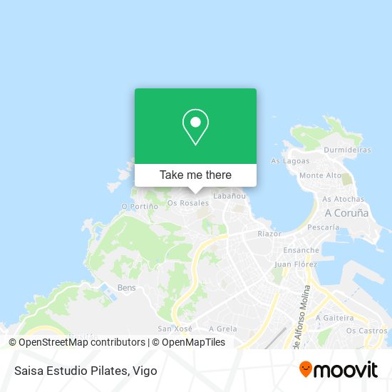 Saisa Estudio Pilates map