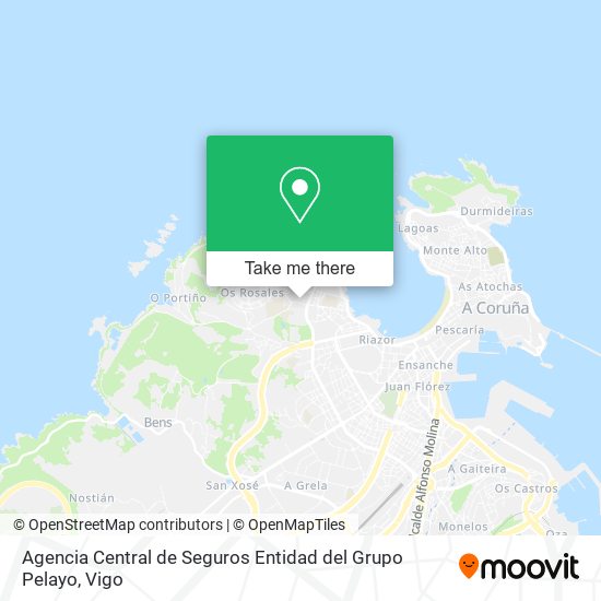 Agencia Central de Seguros Entidad del Grupo Pelayo map