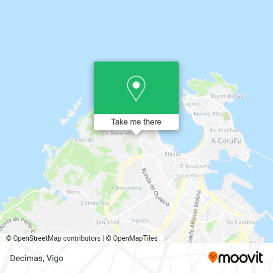 Decimas map