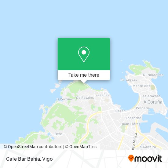 Cafe Bar Bahía map