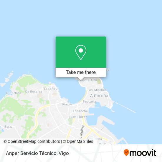 Anper Servicio Técnico map