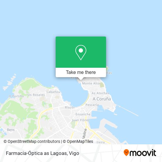 mapa Farmacia-Óptica as Lagoas