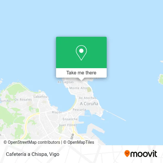 Cafetería a Chispa map