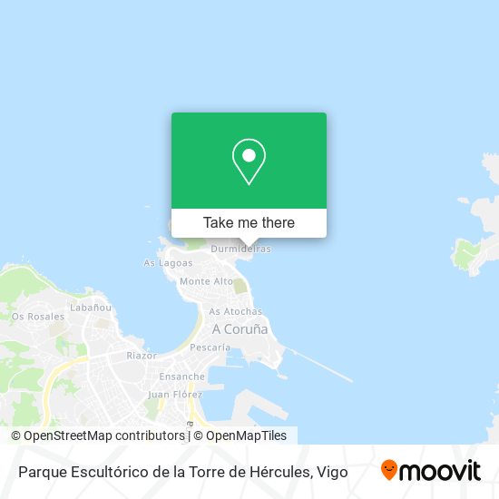 Parque Escultórico de la Torre de Hércules map